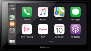 Pioneer - 6.8" - Amazon Alexa, Android Auto, Apple CarPlay,  Bluetooth, HD Radio,  - Multimedia Digital Media Receiver - Black - Front_Zoom