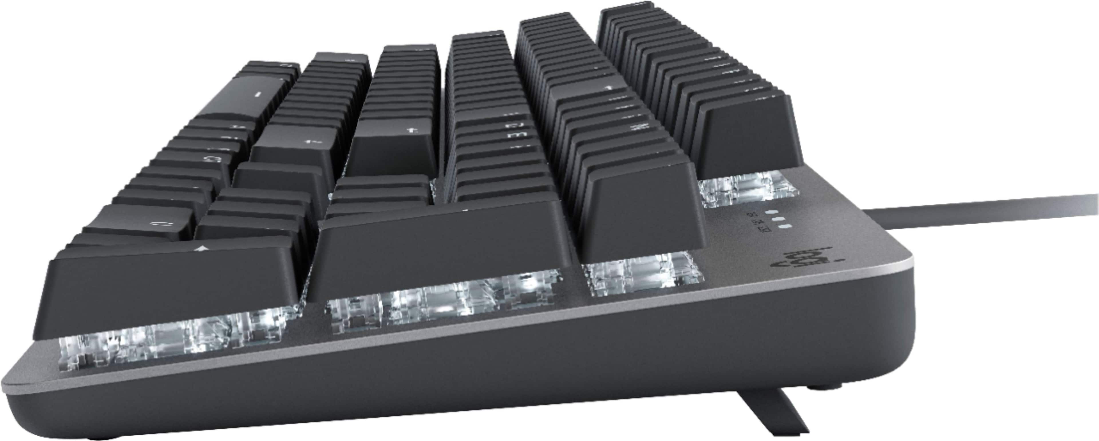 Alt View 14. Logitech - K845 Full-size Wired Mechanical Linear Keyboard - Graphite.