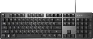 Logitech - K845 Full-size Wired Mechanical Tactile Keyboard - Graphite - Front_Zoom