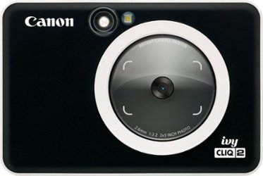 Canon - Ivy CLIQ2 Instant Film Camera - Black - Front_Zoom