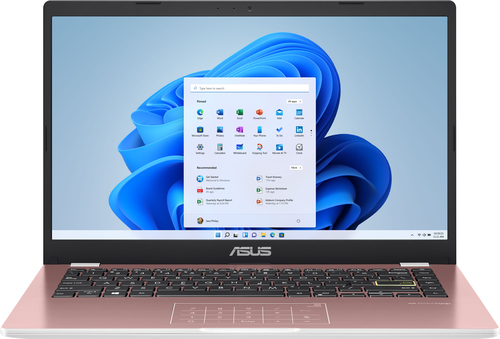 ASUS - 14.0" Laptop - Intel Celeron N4020 - 4GB Memory - 128GB eMMC - Pink