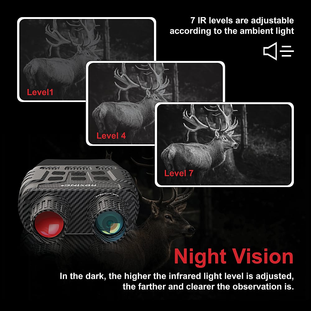 Alt View 15. Rexing - B1 10 x 25 Digital Night Vision Binoculars, Infrared (IR) Digital Camera - Carbon Fiber.