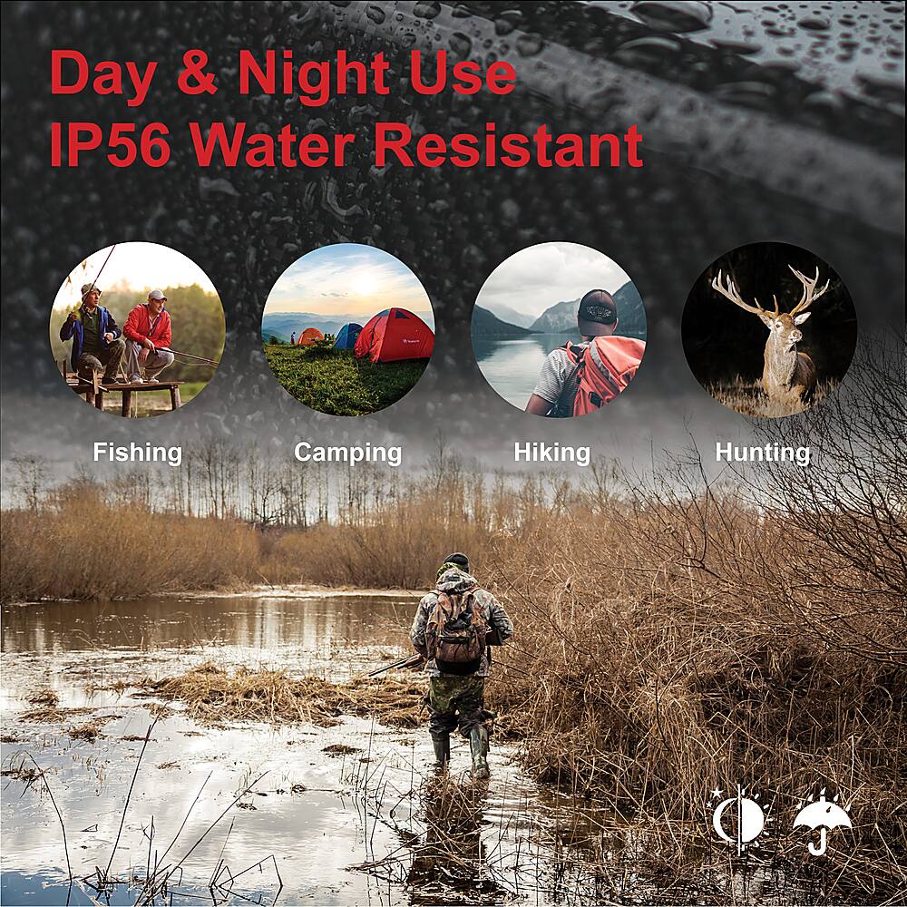 Alt View 17. Rexing - B1 10 x 25 Digital Night Vision Binoculars, Infrared (IR) Digital Camera - Carbon Fiber.