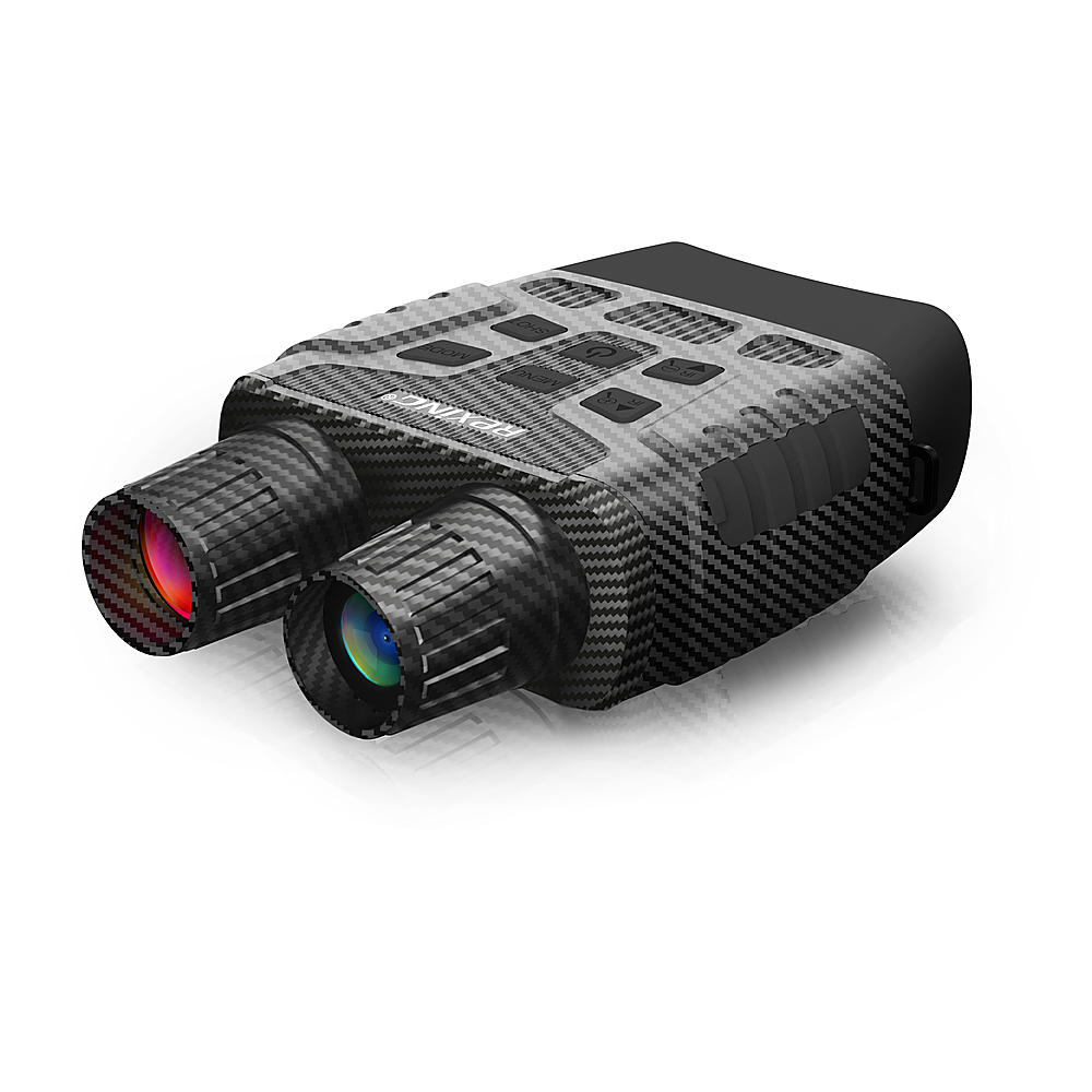Left View: Rexing - B1 10 x 25 Digital Night Vision Binoculars, Infrared (IR) Digital Camera - Carbon Fiber