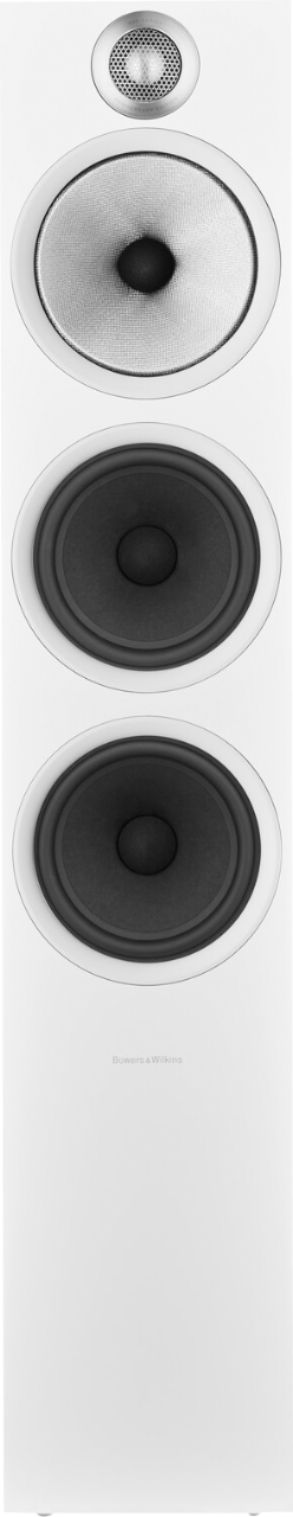 Left View: Bowers & Wilkins - 700 Series 3-way Floorstanding Speaker w/ Tweeter on top, w/6" midrange, three 6.5" bass drivers (each) - Gloss Black