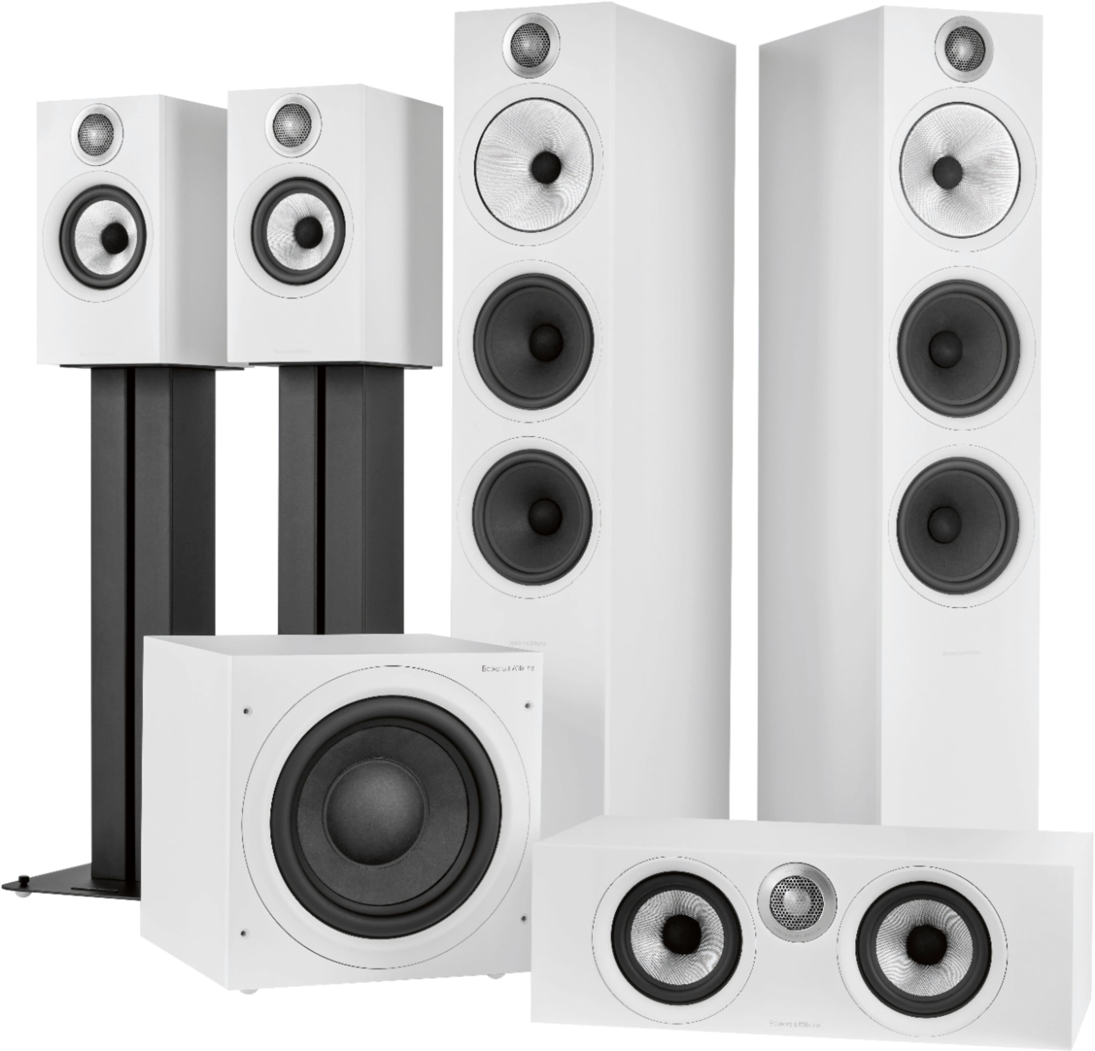 Alt View 15. Bowers & Wilkins - 600 Series Anniversary Edition 3-way Floorstanding Speaker (each) - White.