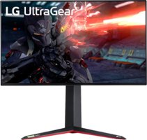 LG - Geek Squad Certified Refurbished UltraGear 27" IPS LCD 4K UHD FreeSync and G-SYNC Compatible Monitor with HDR - Black - Front_Zoom