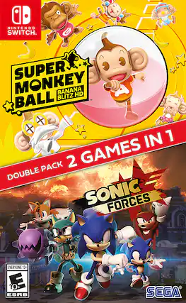Front. SEGA - Sonic Forces + Super Monkey Ball: Banana Blitz HD. - E10+ (Everyone 10+)