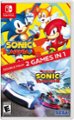 Front Zoom. Sonic Mania + Team Sonic Racing - Nintendo Switch.