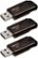 Front Zoom. PNY - 32GB Attaché 4 Type A USB 2.0 Flash Drive 3-Pack - Black.