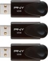 Alt View 12. PNY - 32GB Attaché 4 Type A USB 2.0 Flash Drive 3-Pack - Black.