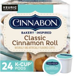 Cinnabon - Classic Cinnamon Roll Keurig Single-Serve K-Cup Pods, Light Roast Coffee, 24 Count - Front_Zoom