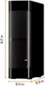 Angle. WD - easystore 12TB External USB 3.0 Hard Drive - Black.