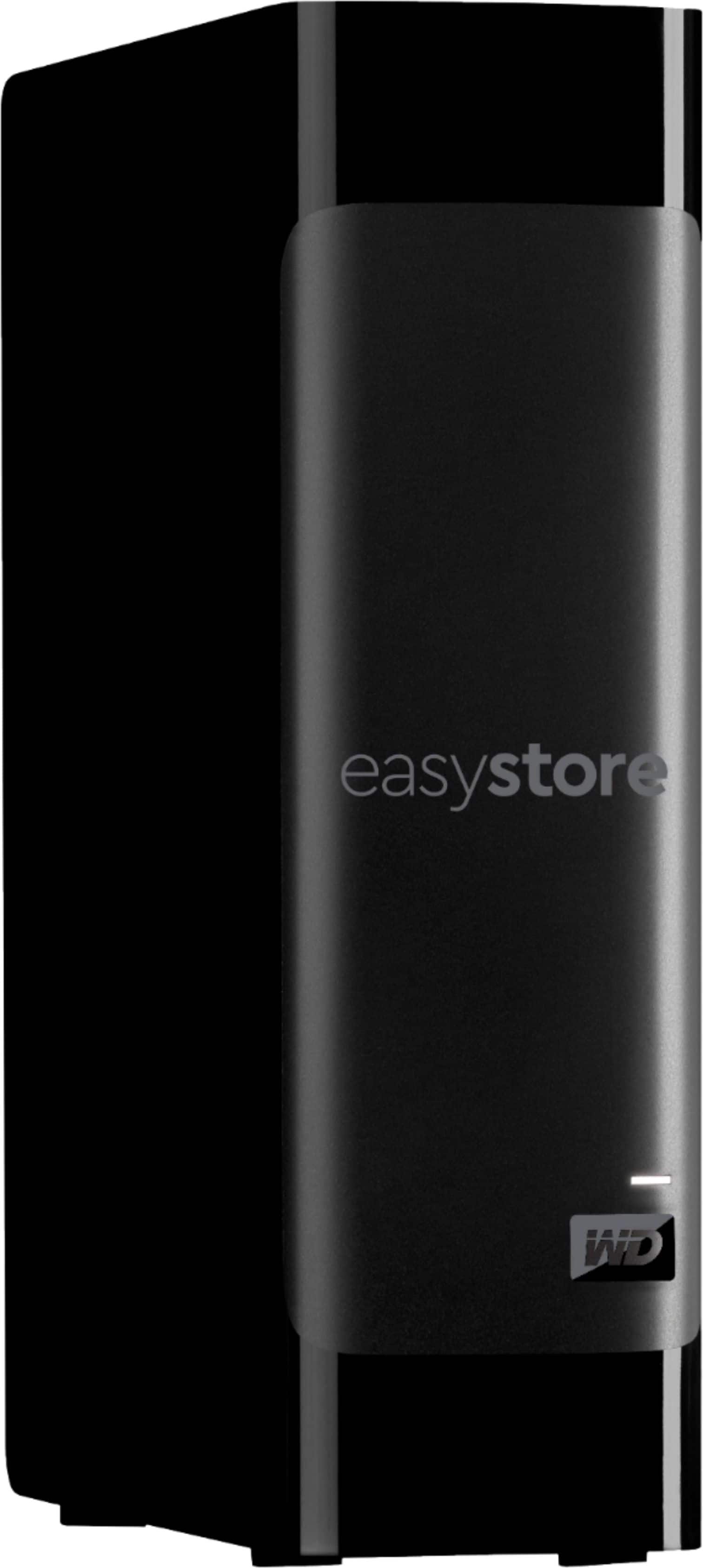 Left. WD - easystore 14TB External USB 3.0 Hard Drive - Black.