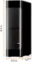 Angle. WD - easystore 14TB External USB 3.0 Hard Drive - Black.