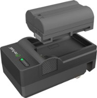 Digipower - EN-EL15 digital camera battery & charger kit, replacement for Nikon EN-EL15 battery pack - Black - Front_Zoom