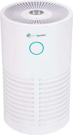 GermGuardian - 15-inch Air Purifier with 360-Degree True HEPA Pure  Filter and UV-C Light for 150 Sq. Ft Rooms - White_4