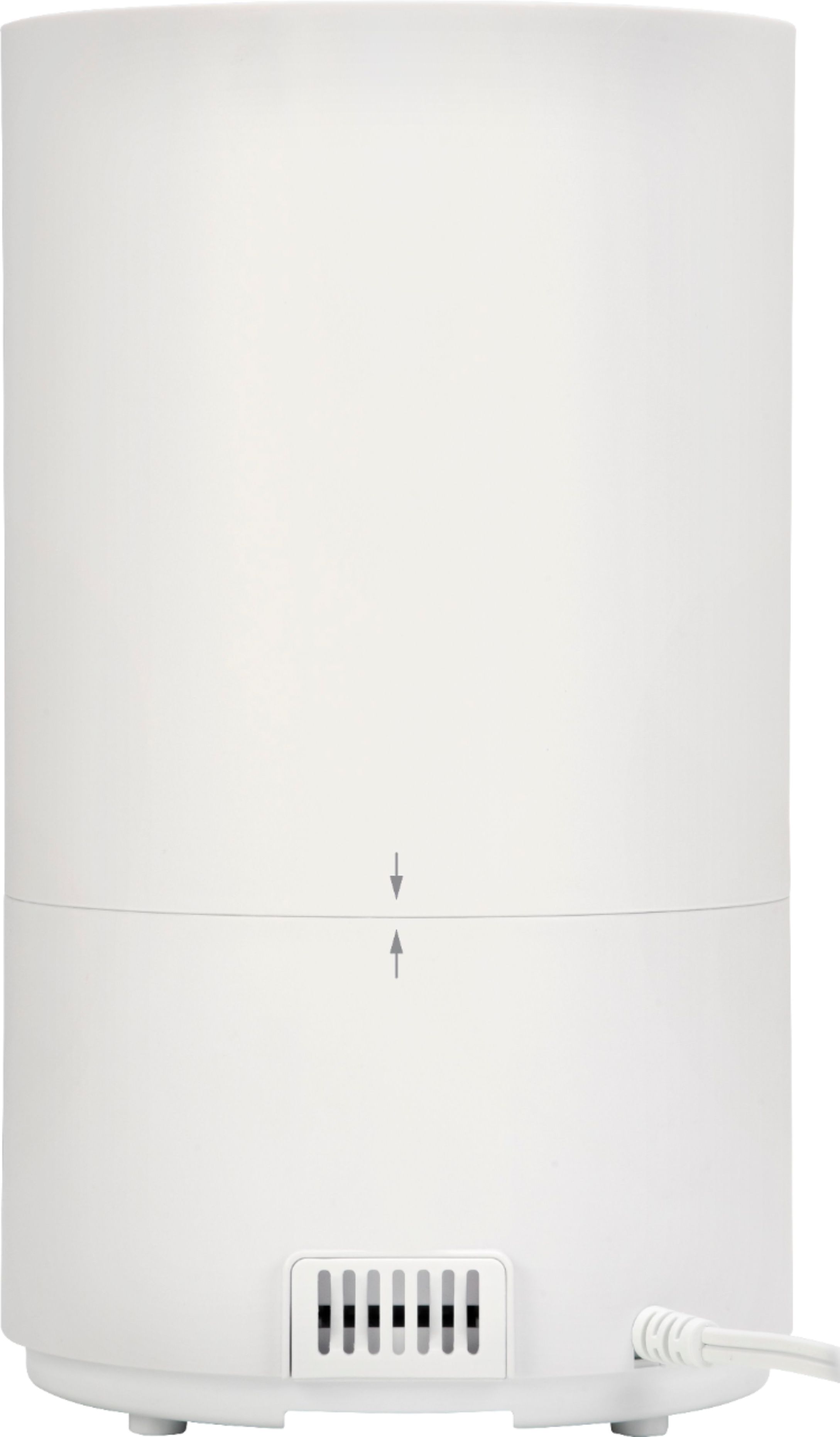 Back View: GermGuardian - 167 Sq Ft 4-in-1 True HEPA Air Purifier - White