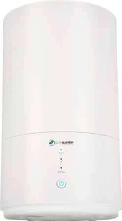 PureGuardian - H950AR Ultrasonic Cool Mist Top Fill Humidifier with Aromatherapy, .80-Gallon - White