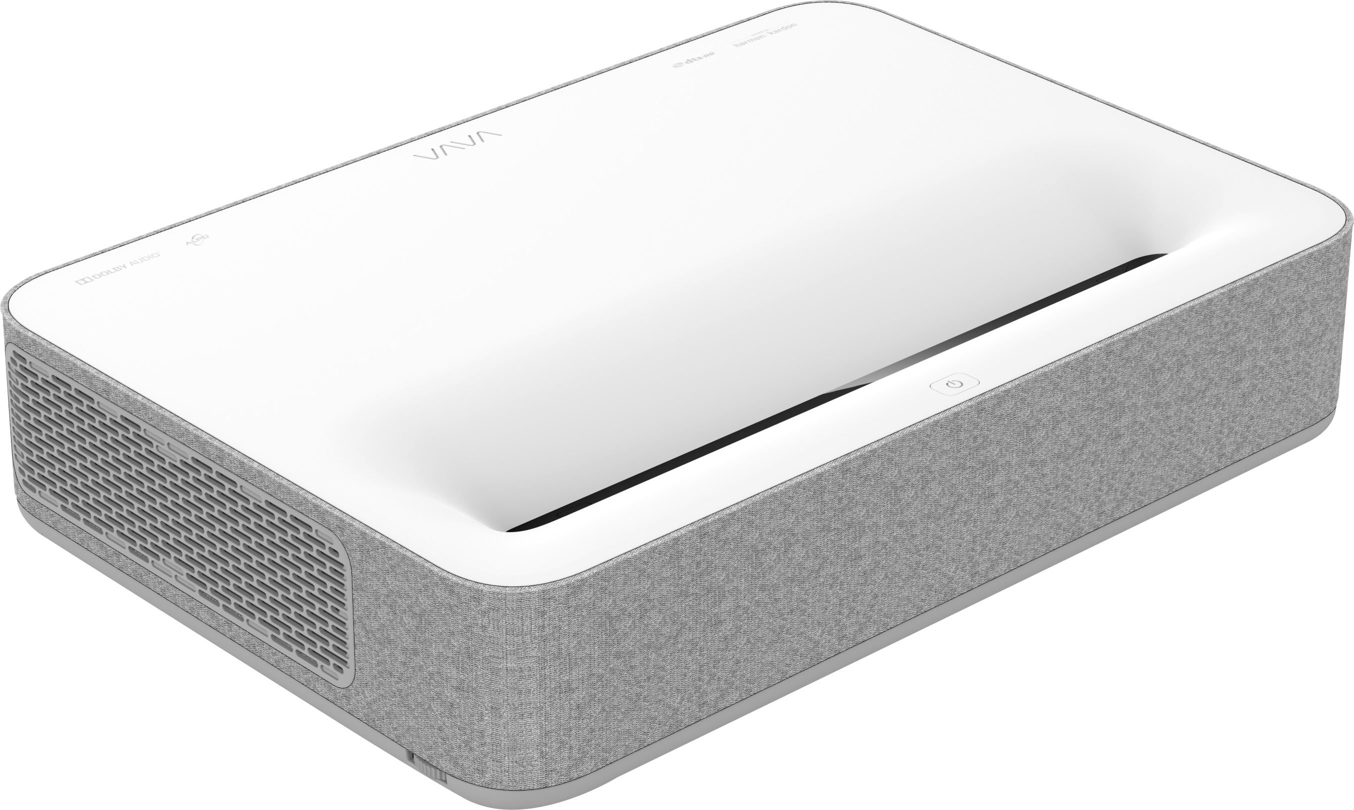 Angle View: VAVA - 4K via Upscaling UHD Smart Ultra Short Throw Laser TV Home Theater Projector - White/Gray