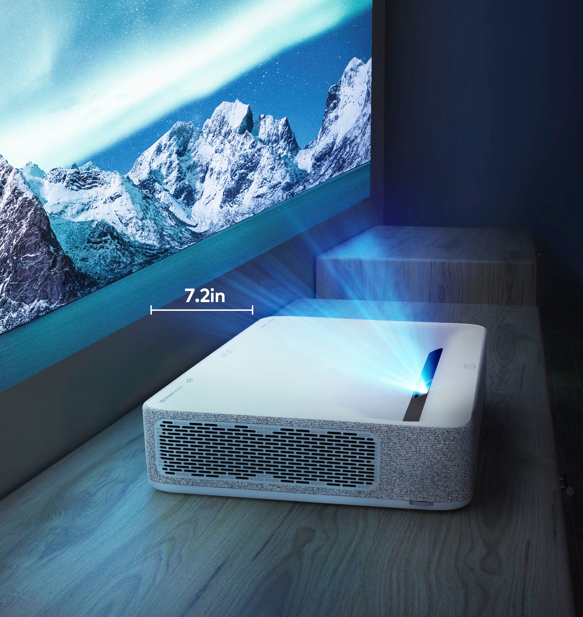 VAVA 4K via Upscaling UHD Smart Ultra Short Throw Laser TV Home Theater  Projector White/Gray VA-LT002 - Best Buy