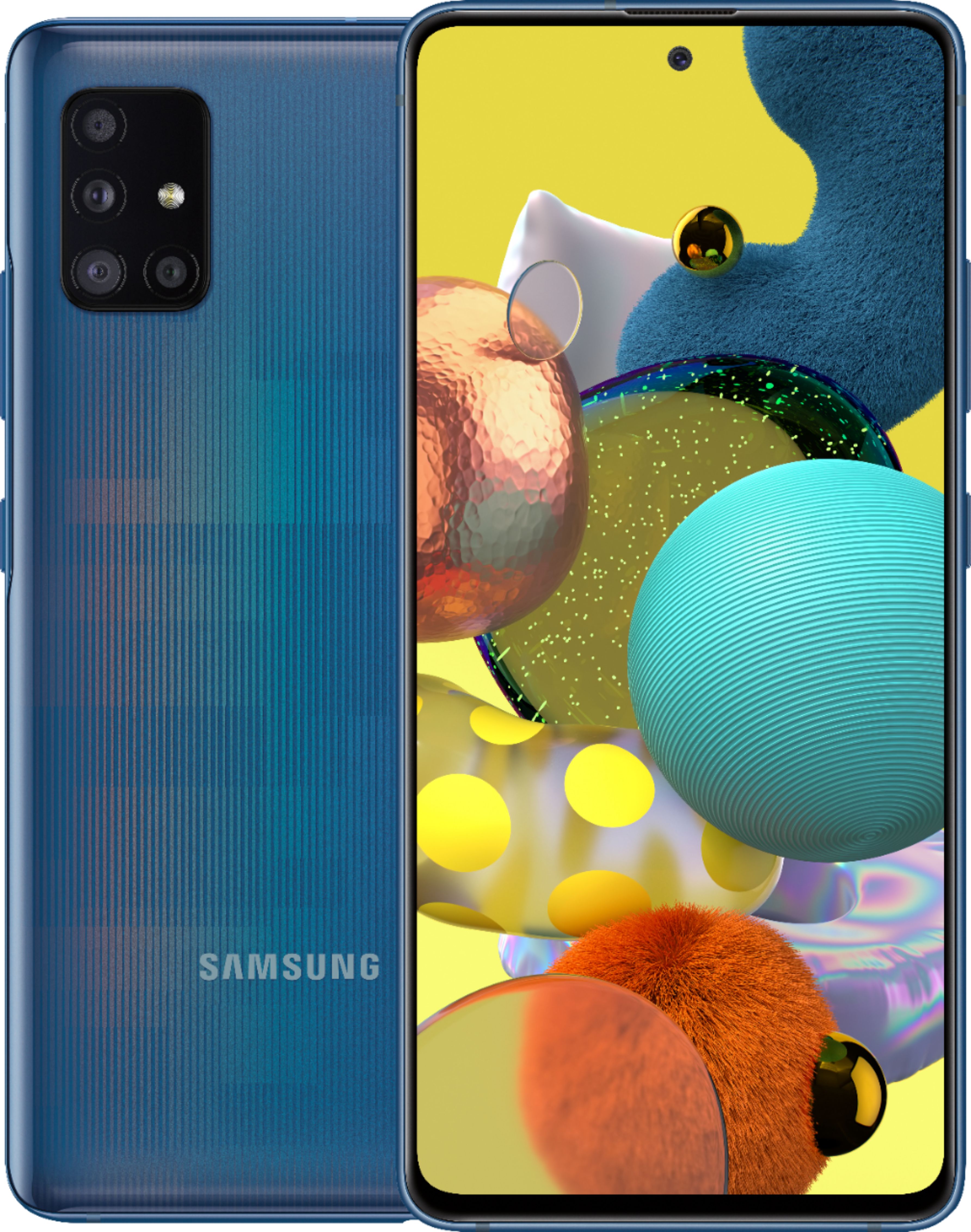 スマートフォン/携帯電話 スマートフォン本体 Best Buy: Samsung Galaxy A51 5G UW 128GB Prism Bricks Blue 