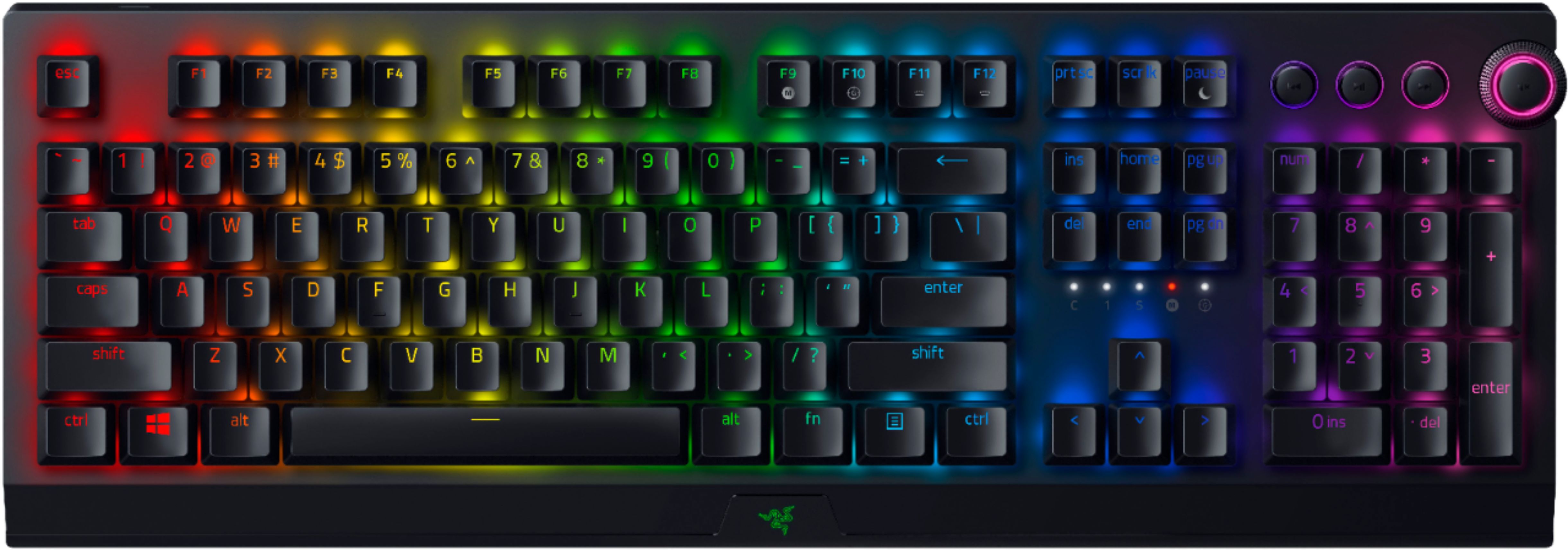  Razer BlackWidow V3 Pro Mechanical Wireless Gaming Keyboard:  Green Mechanical Switches - Tactile & Clicky - Chroma RGB Lighting -  Doubleshot ABS Keycaps - Transparent Switch Housing - Bluetooth/2.4GHz :  Video Games