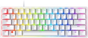 Razer - Huntsman Mini 60% Wired Optical Clicky Switch Gaming Keyboard with Chroma RGB Backlighting - Mercury - Front_Zoom