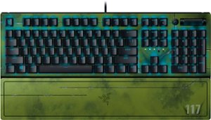 Razer - Blackwidow V3 Full Size Wired Mechanical Green Clicky Tactile Switch Gaming  Keyboard with Chroma RGB Backlighting - HALO Infinite Edition - Front_Zoom