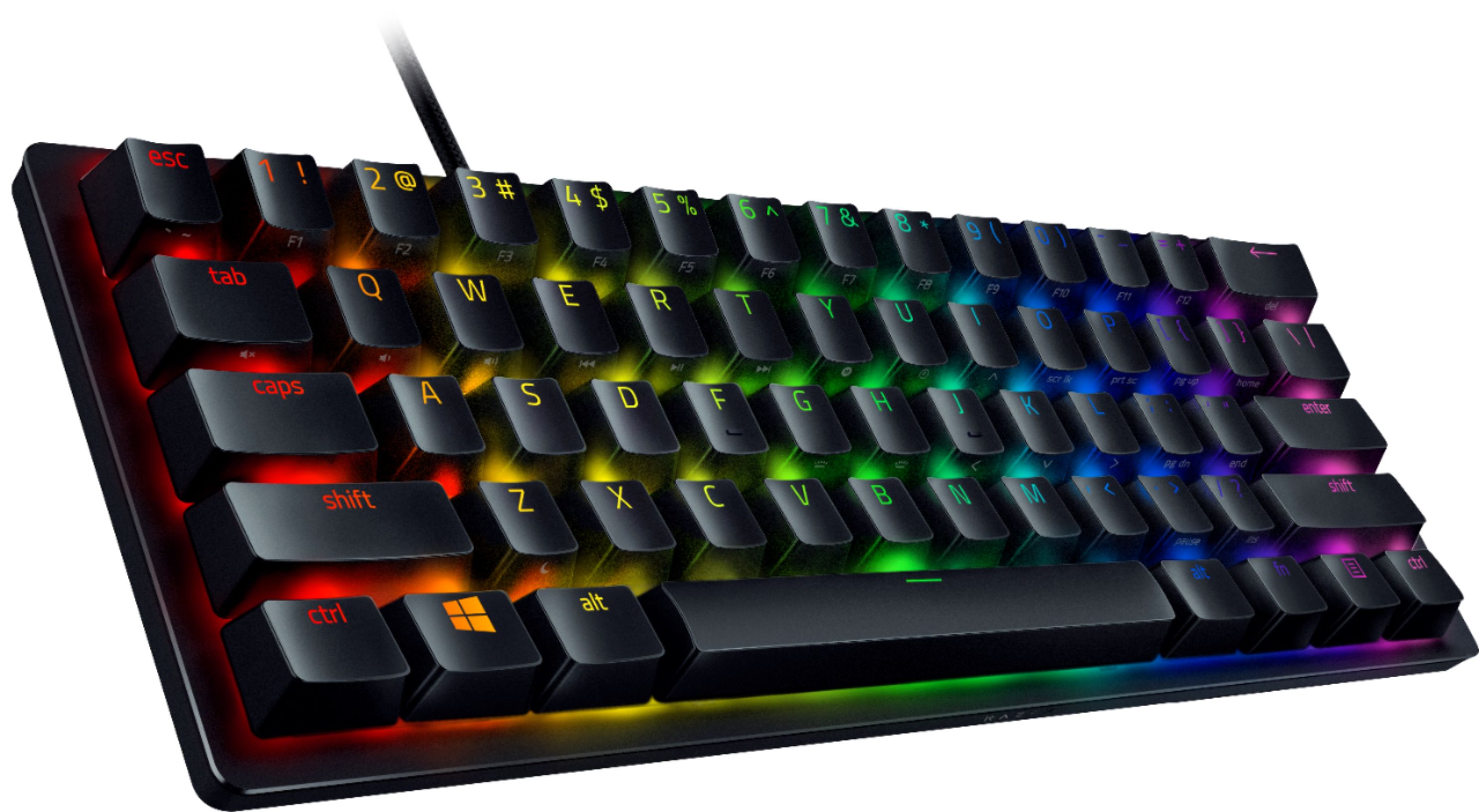 Razer Huntsman Mini 60% Wired Optical Linear Switch Gaming Keyboard with  Chroma RGB Backlighting Black RZ03-03390200-R3M1 - Best Buy