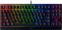 Front Zoom. Razer - BlackWidow V3 TKL Wired Mechanical Green Clicky Tactile Switch Gaming Keyboard with Chroma RGB Backlighting - Black.