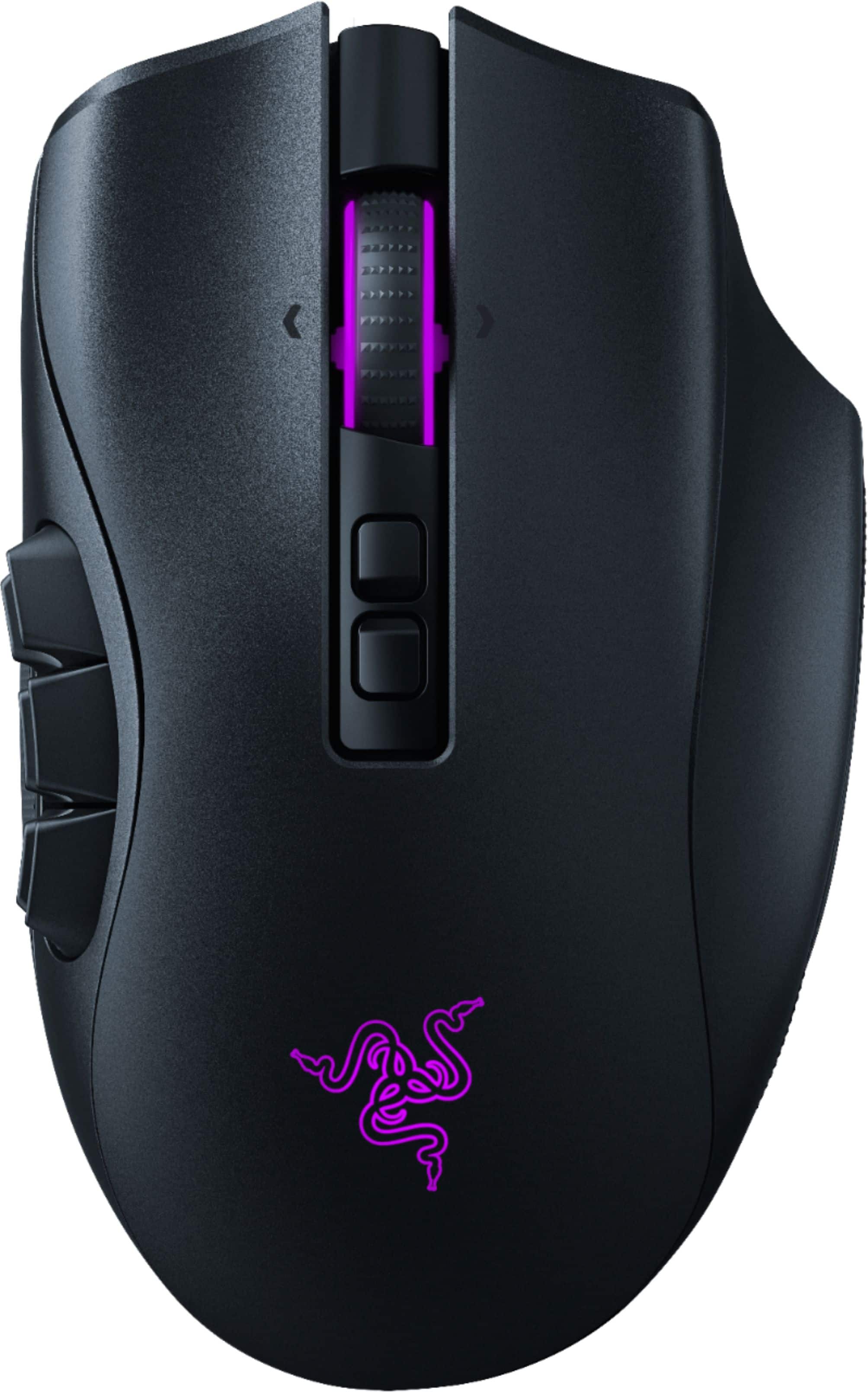Alt View 18. Razer - Naga Pro Wireless Optical with Interchangeable Side Plates in 2, 6, 12 Button Configurations Gaming Mouse - Black.