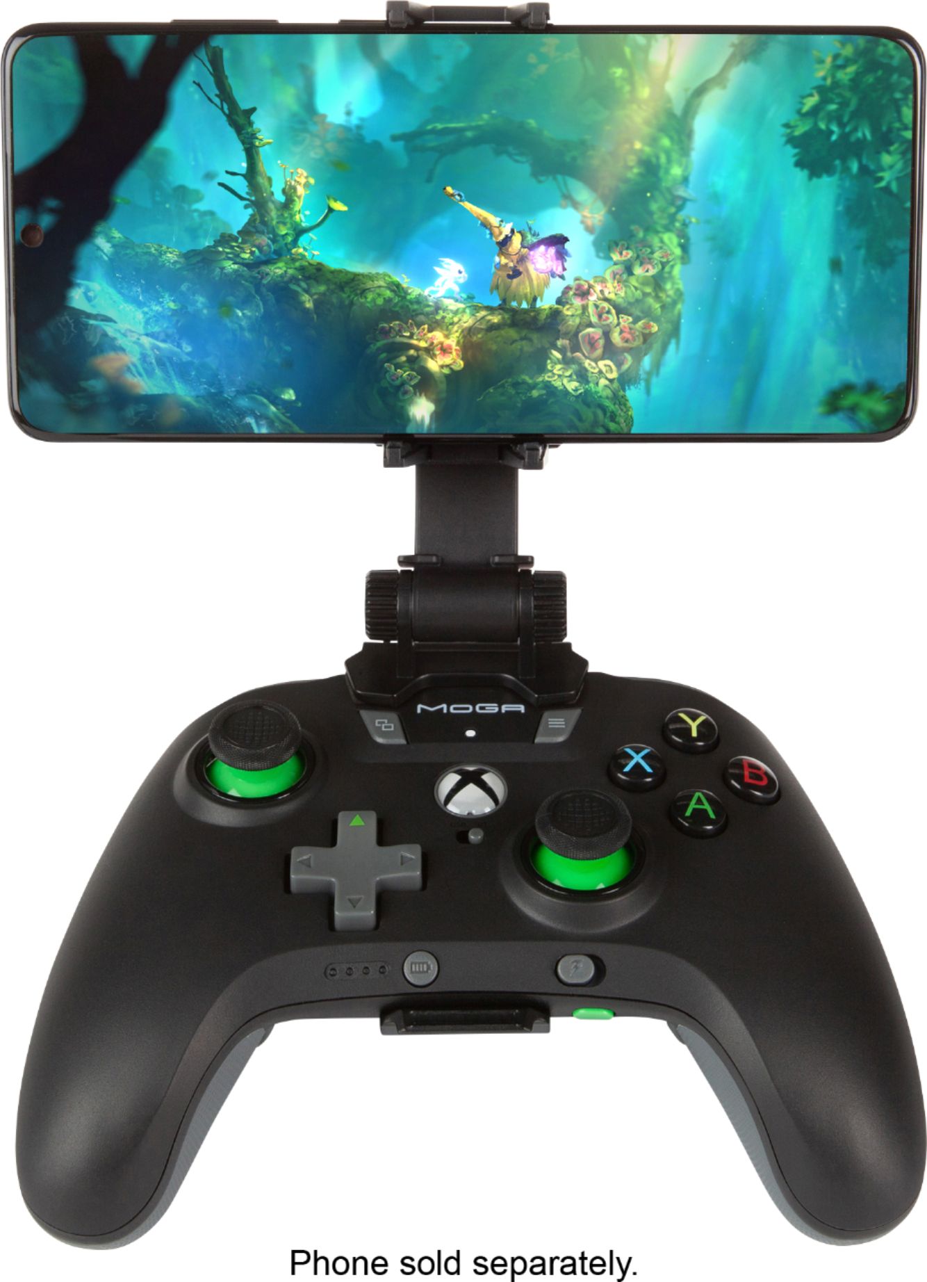 Angle View: PowerA MOGA XP5-X Plus Bluetooth Controller for Mobile & Cloud Gaming on Android/PC