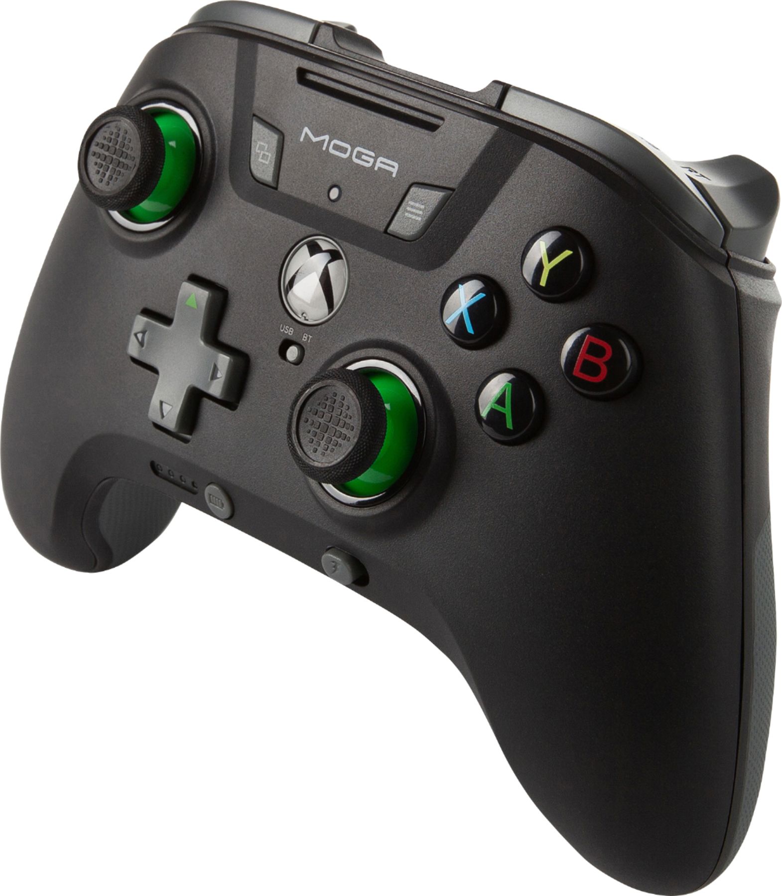 Left View: PowerA MOGA XP5-X Plus Bluetooth Controller for Mobile & Cloud Gaming on Android/PC