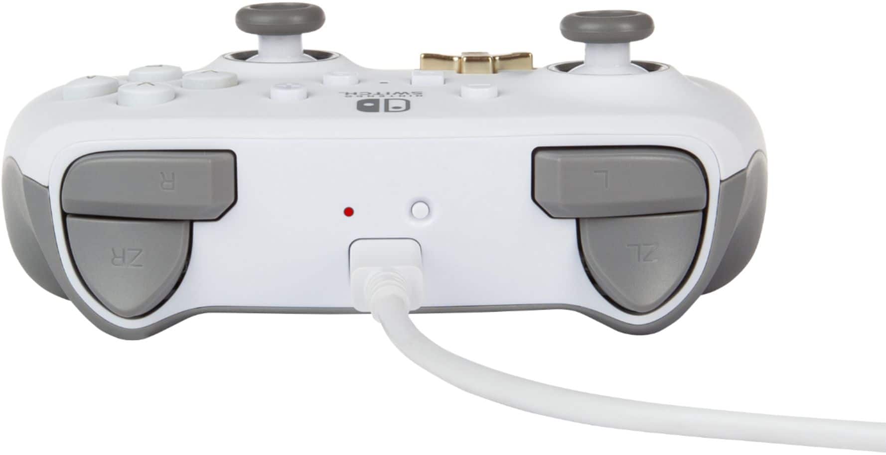 Alt View 13. PowerA - Enhanced Wireless Controller for Nintendo Switch - White.
