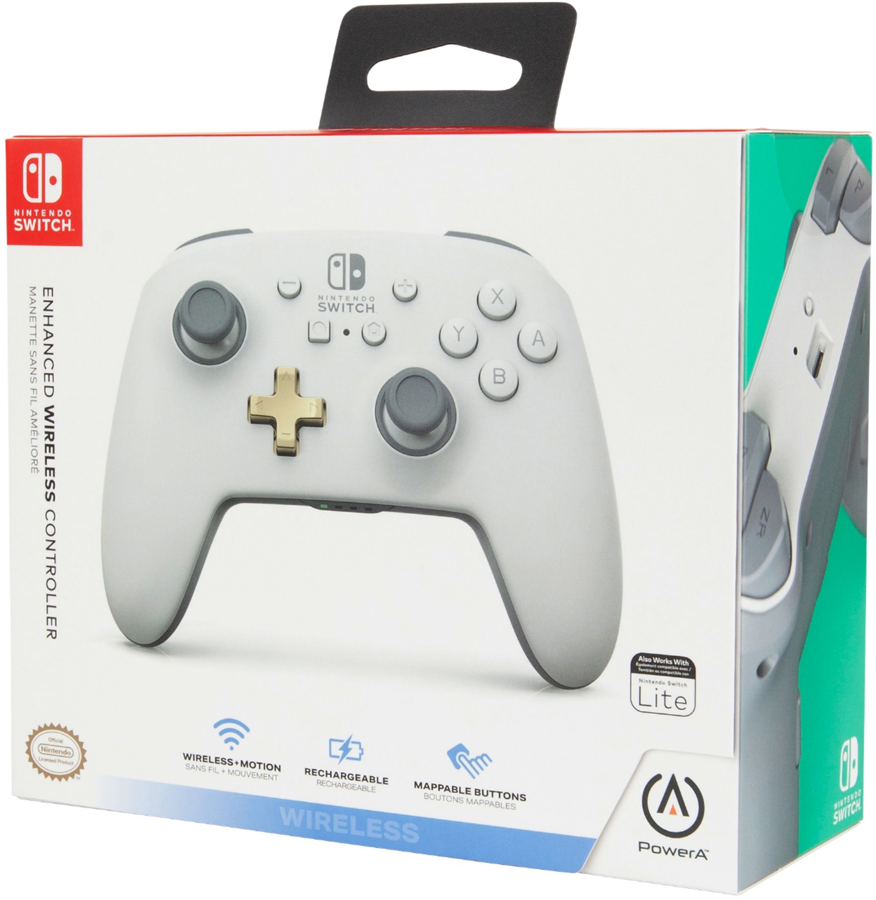 Power A Enhanced Wireless Controller for Nintendo Switch - White, 1 ct -  Kroger