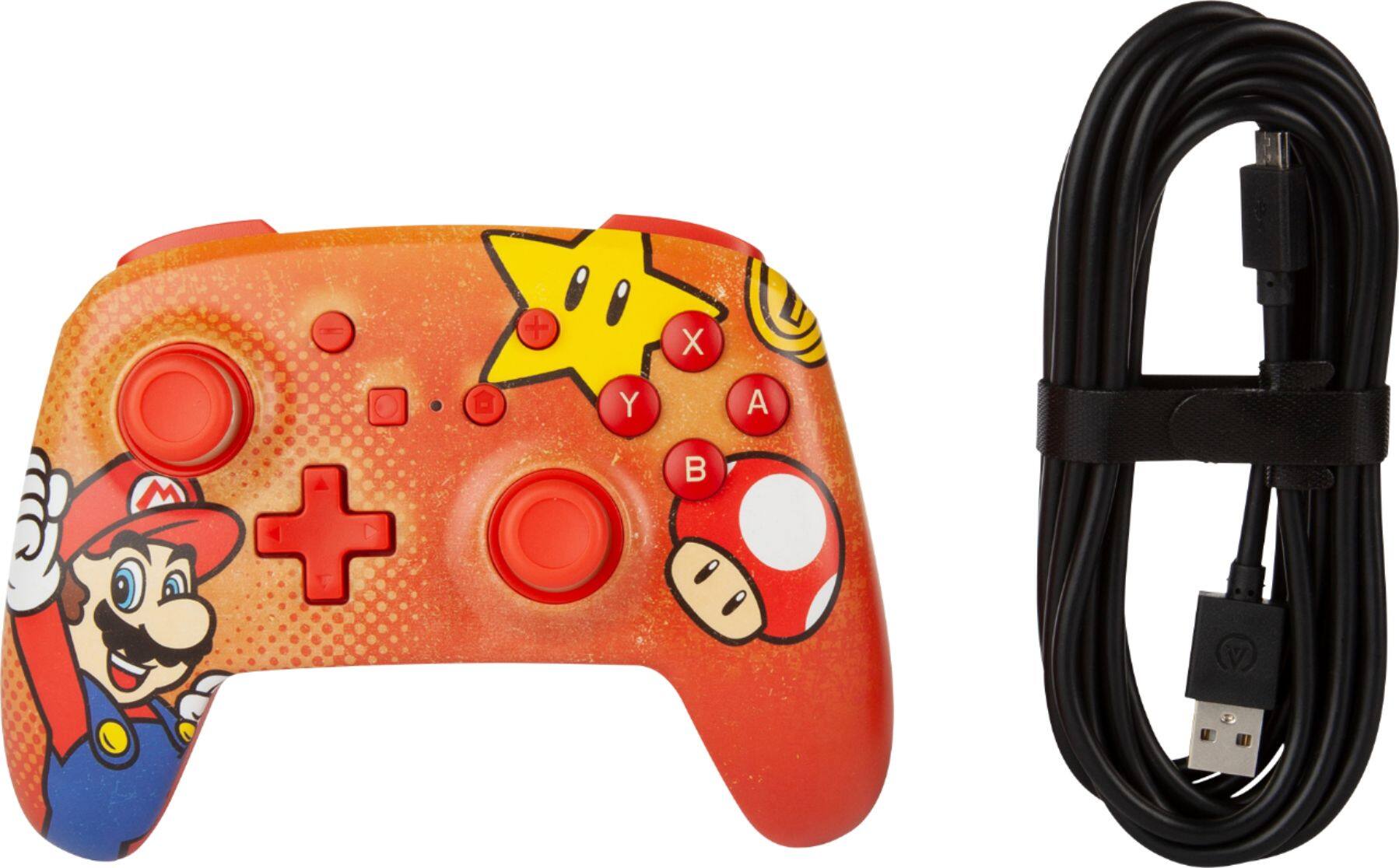 Alt View 15. PowerA - Enhanced Wired Controller for Nintendo Switch - Mario Vintage.