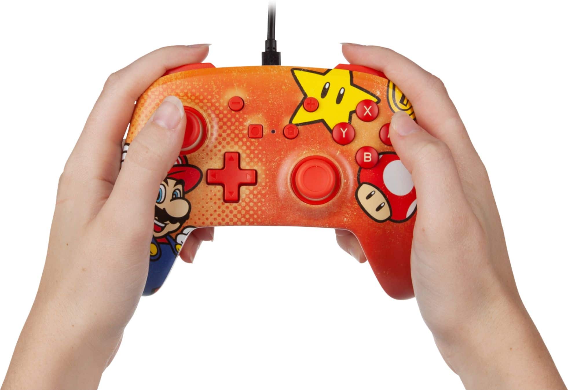 Alt View 16. PowerA - Enhanced Wired Controller for Nintendo Switch - Mario Vintage.