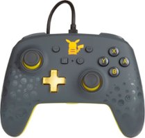 PowerA - Enhanced Wired Controller for Nintendo Switch - Pokémon: Pikachu Grey - Front_Zoom