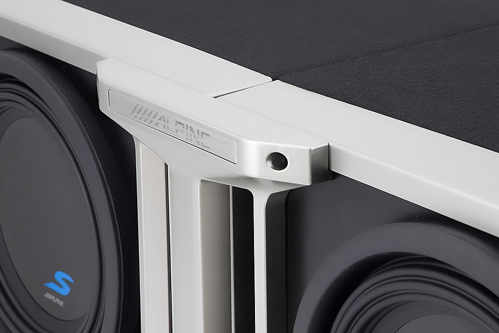 Angle. Alpine - Linking Kit For Two 12 inch Subwoofer Enclosures - Black.