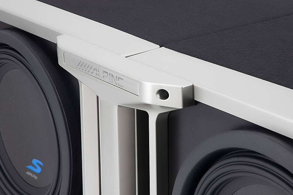 Angle. Alpine - Linking Kit For Two 12 inch Subwoofer Enclosures - Black.