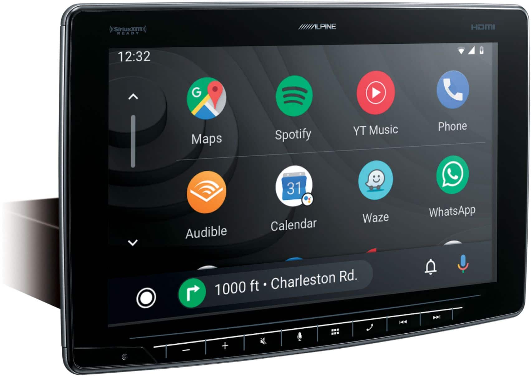 Alt View 11. Alpine - 11" Android Auto/Apple CarPlay™ - Built-in Bluetooth - Floating Screen Digital Multimedia Receiver - Black.