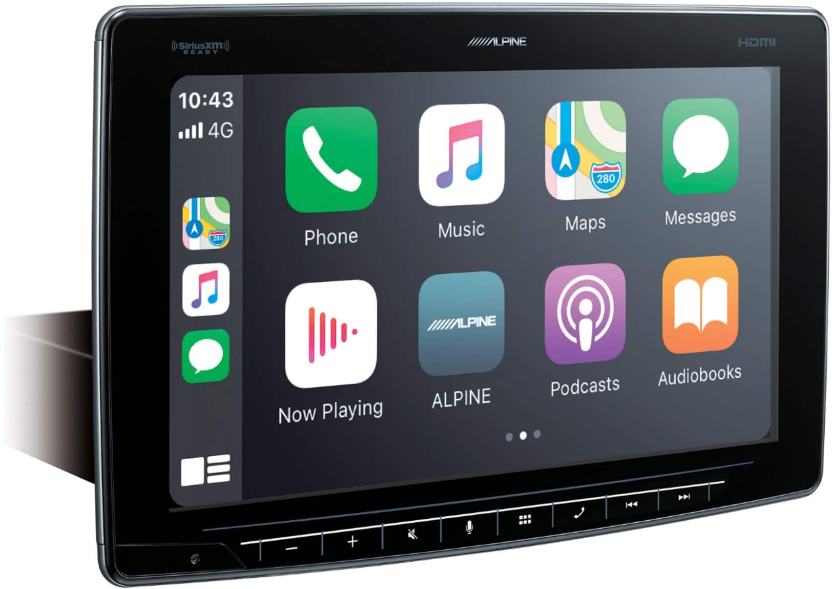 Alt View 12. Alpine - 11" Android Auto/Apple CarPlay™ - Built-in Bluetooth - Floating Screen Digital Multimedia Receiver - Black.