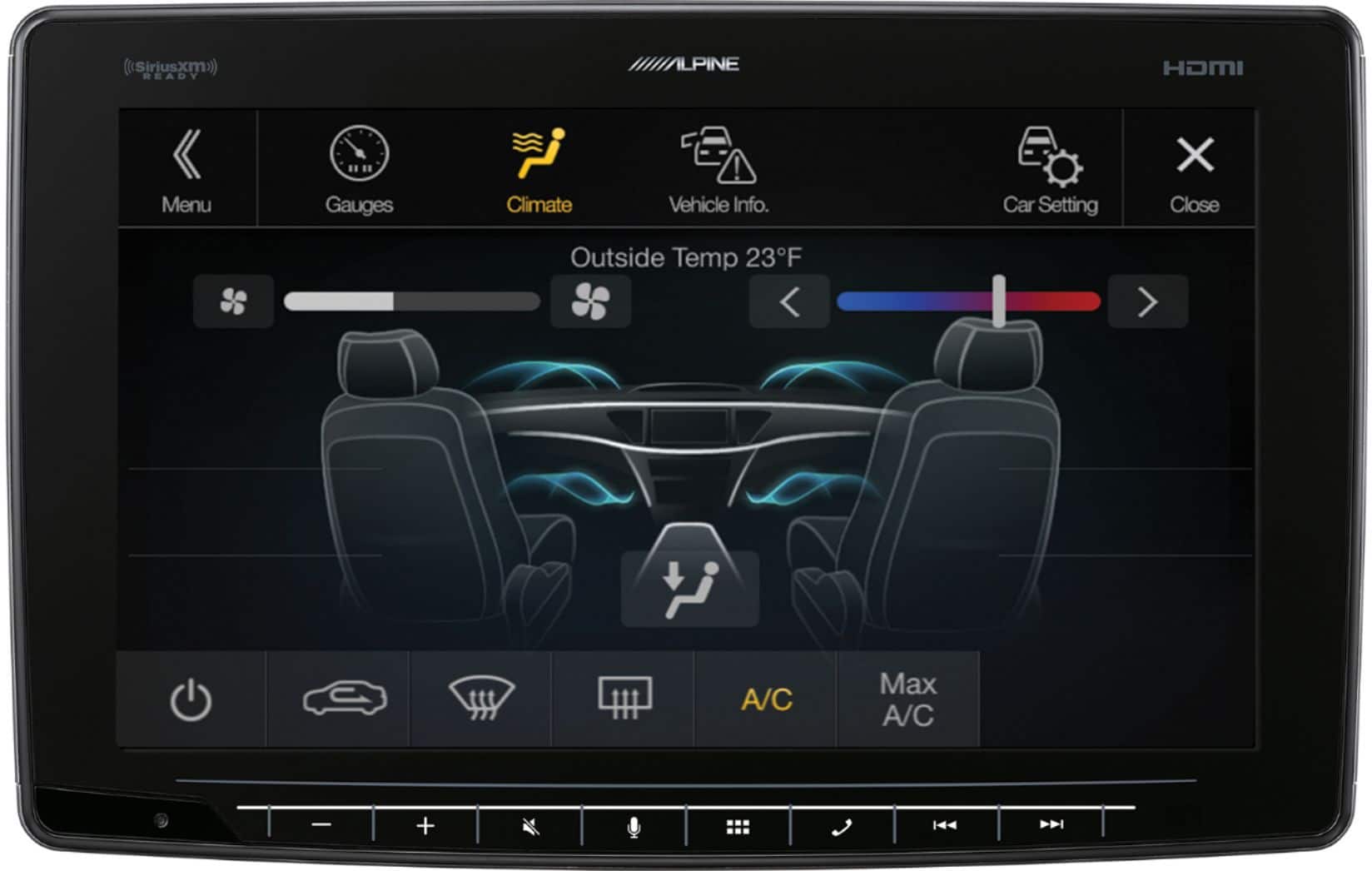 Alt View 13. Alpine - 11" Android Auto/Apple CarPlay™ - Built-in Bluetooth - Floating Screen Digital Multimedia Receiver - Black.