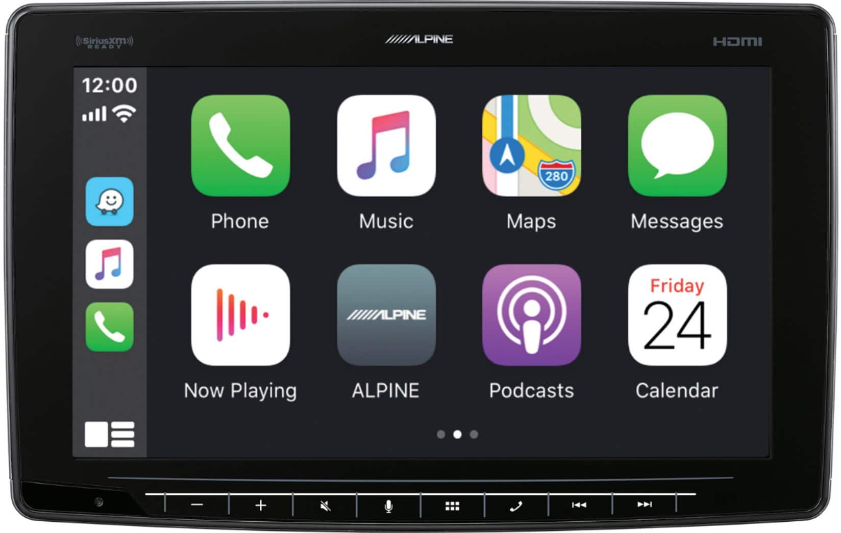 Alt View 15. Alpine - 11" Android Auto/Apple CarPlay™ - Built-in Bluetooth - Floating Screen Digital Multimedia Receiver - Black.