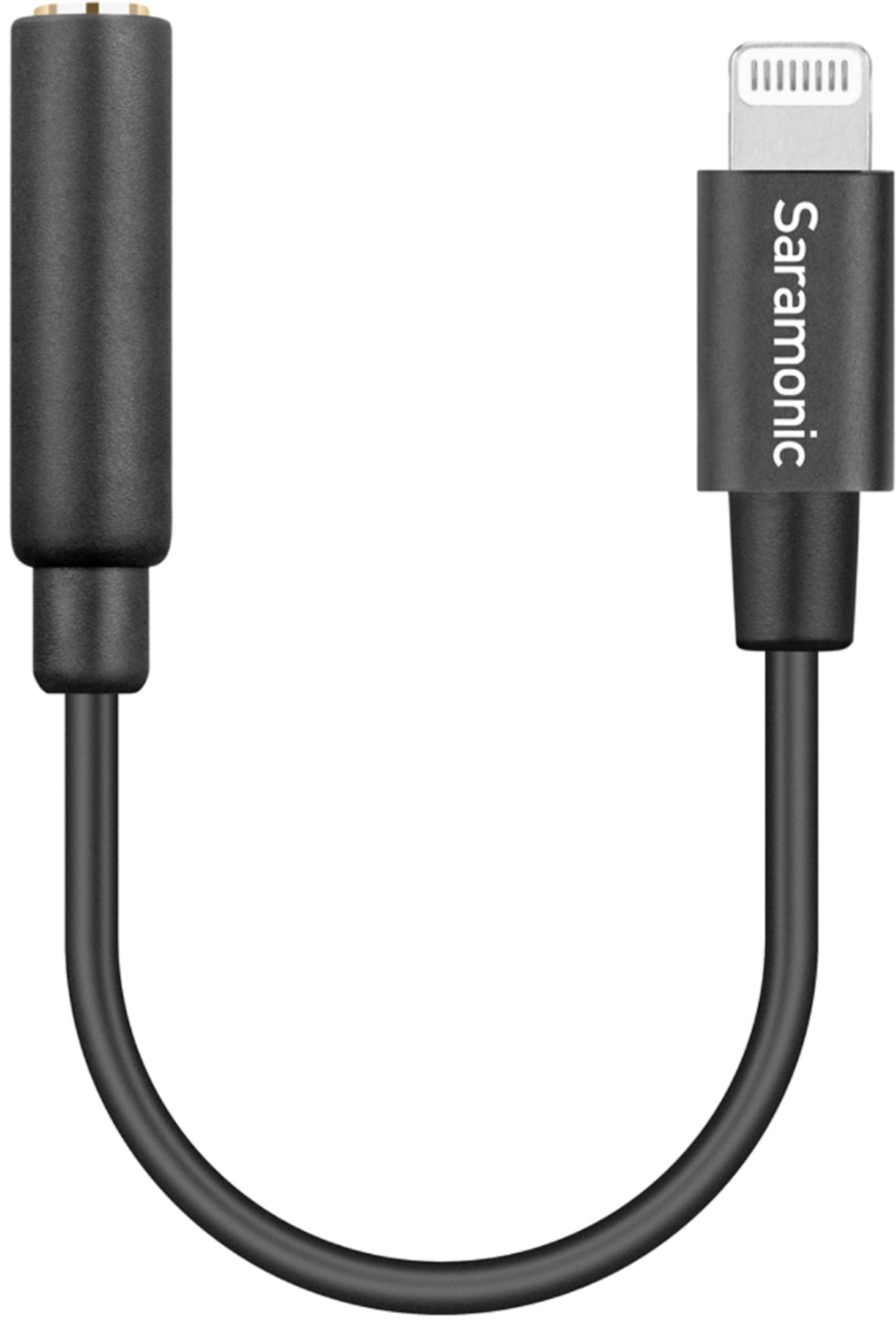 Best Buy: Saramonic Apple Lightning Connector to Female  TRRS Audio Jack  Adapter Cable 3