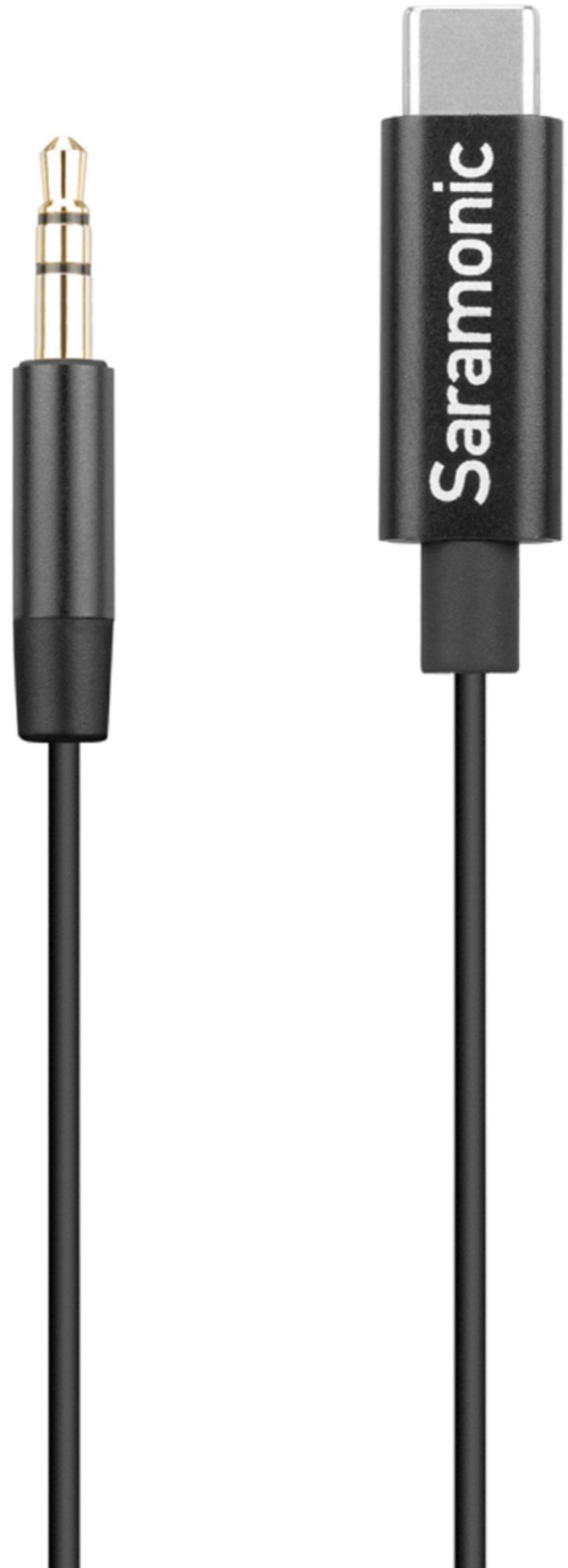 Alt View 11. Saramonic - 3.5mm Male TRS to USB-C Stereo or Mono Microphone and Audio Adapter Cable 9" (22.86cm) (SR-C2001).