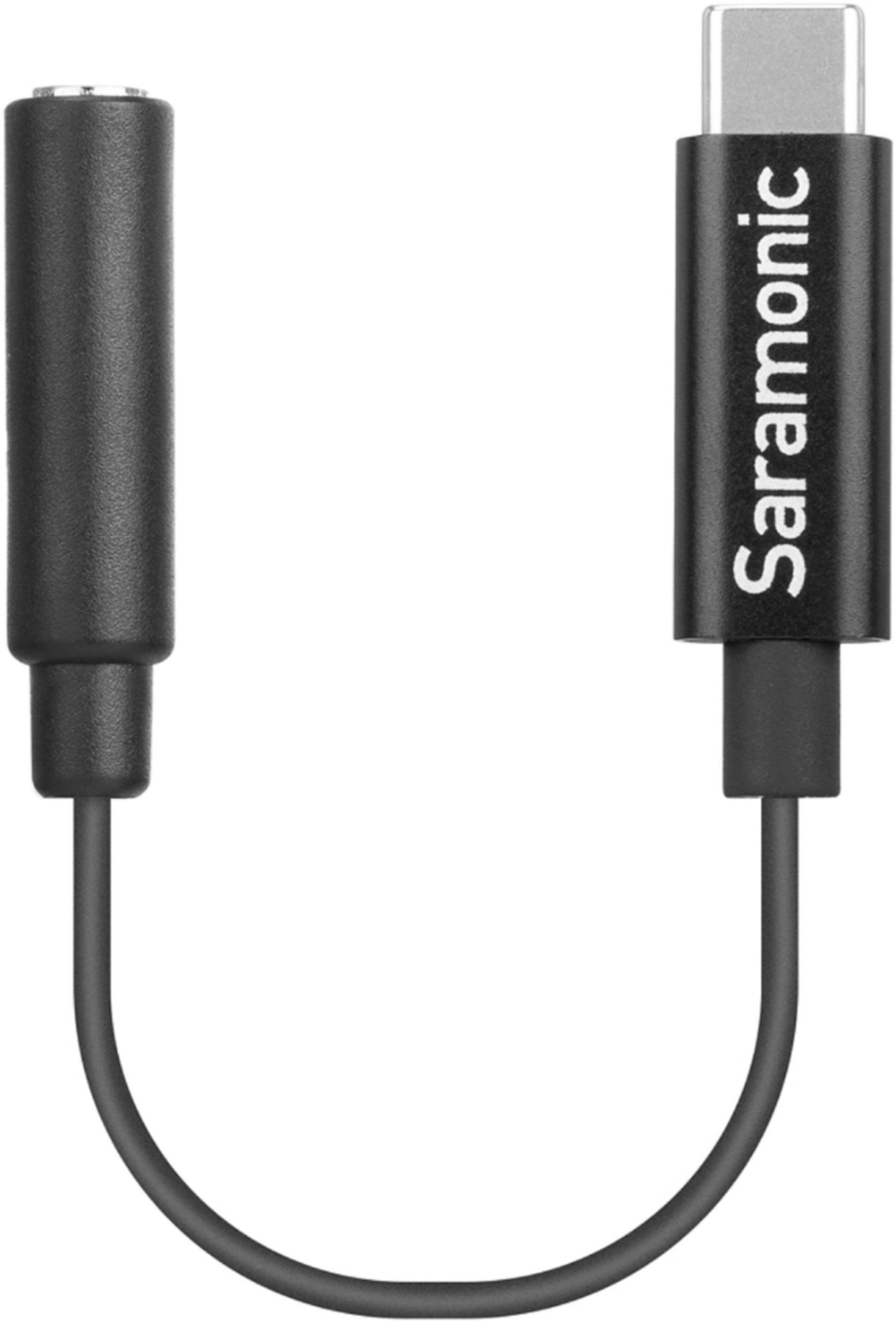 Alt View 12. Saramonic - Short USB Type-C Male to Gold-Plated Female 3.5mm TRS Adapter Cable (SR-C2003).