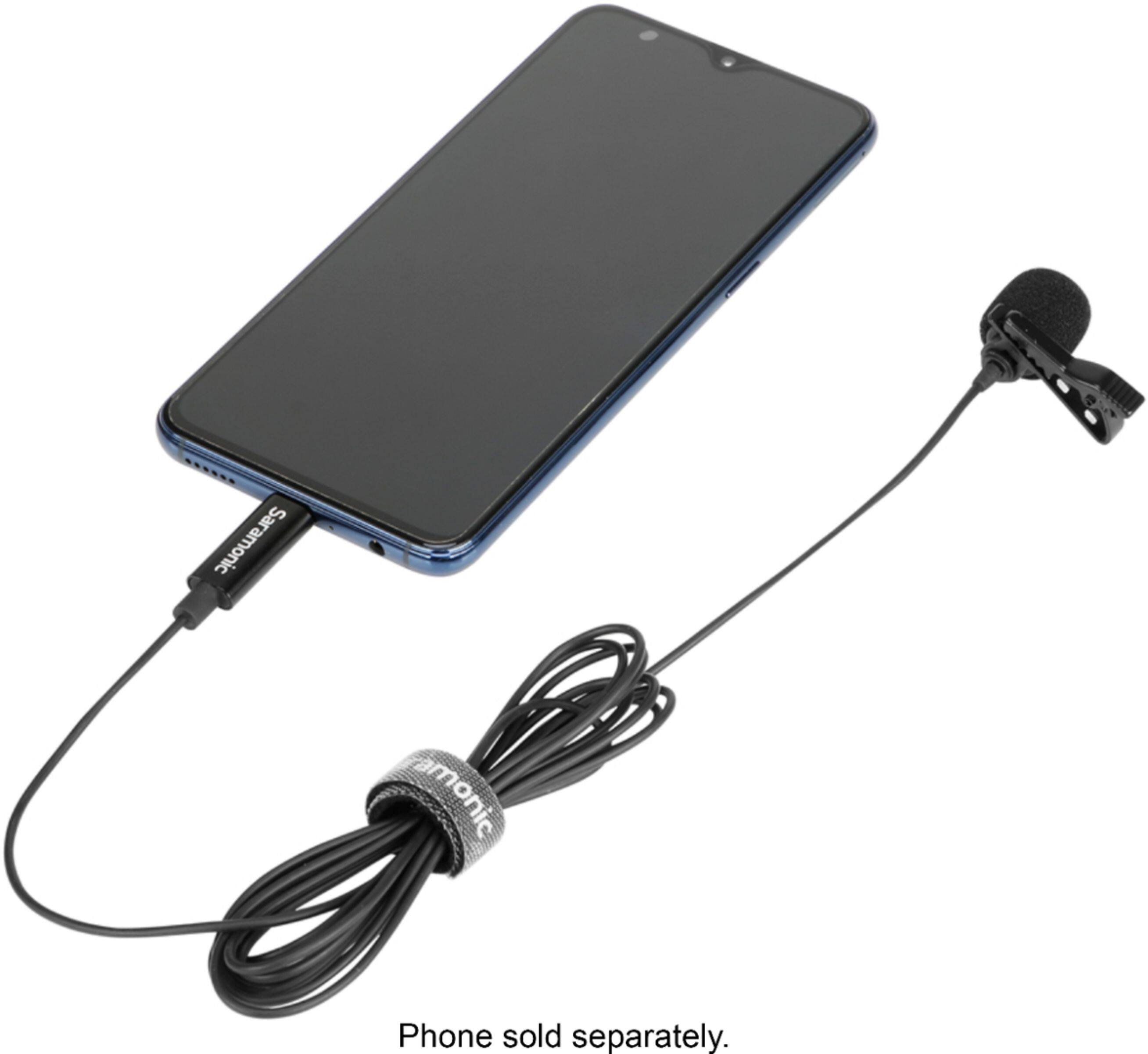 Alt View 13. Saramonic - Lavalier Microphone with USB-C w/6.6-foot (2m) Cable &Right-Angle USB-C Adapter (LavMicro U3A).