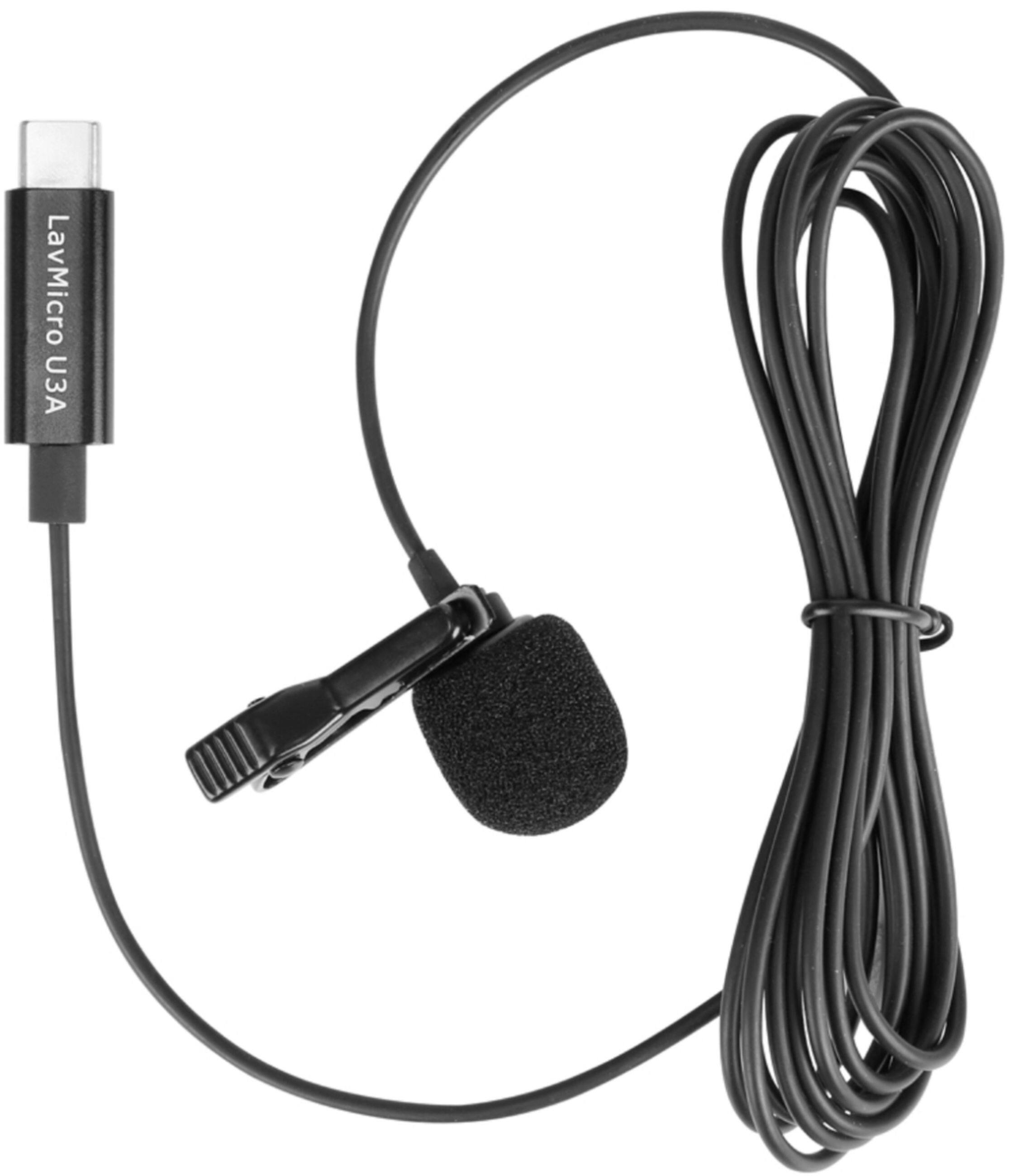 Alt View 14. Saramonic - Lavalier Microphone with USB-C w/6.6-foot (2m) Cable &Right-Angle USB-C Adapter (LavMicro U3A).